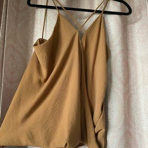 Spaghetti strap cross cross blouse